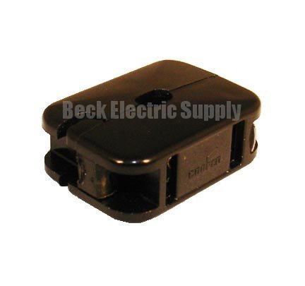 OUTLET, IN-LINE, 10AMP, FEMALE, BLACK, COOPER, 2609BK-BU