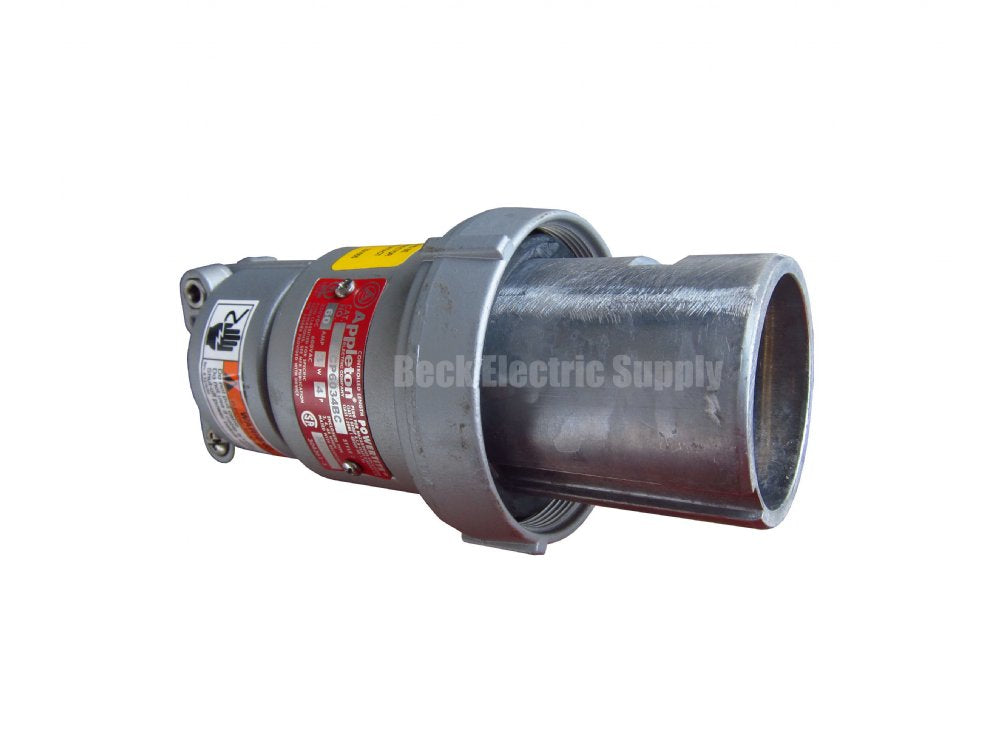 PLUG 60A 3-WIRE 4-POLE 600VAC APPLETON ACP6034BC