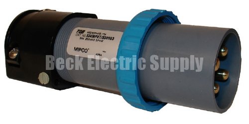 MALE PLUG 50A 250VAC 3P4W MIPCO 534MPXT