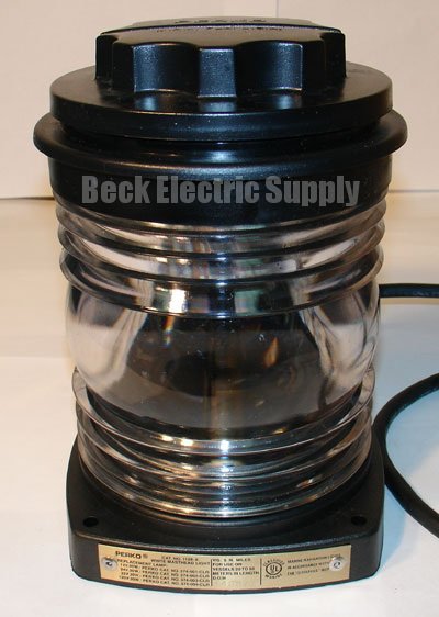 MASTHEAD LIGHT, WHITE, 225 DEGREE, 5NM, PERKO 1128A00BLK 1128-AOO-BLK