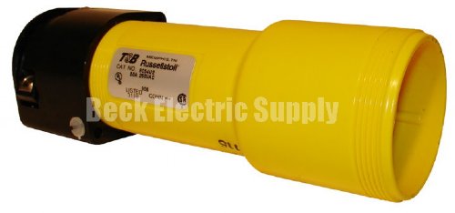 CONNECTOR 50A 3P4W 250VAC 3PH RUSSELLSTOLL 9C54U2