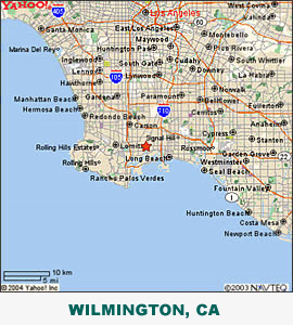 Map of Wilmington California office