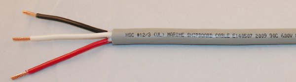 MARINE CABLE 12 AWG, 3-CONDUCTOR TNIU-6 12/3-MARINE