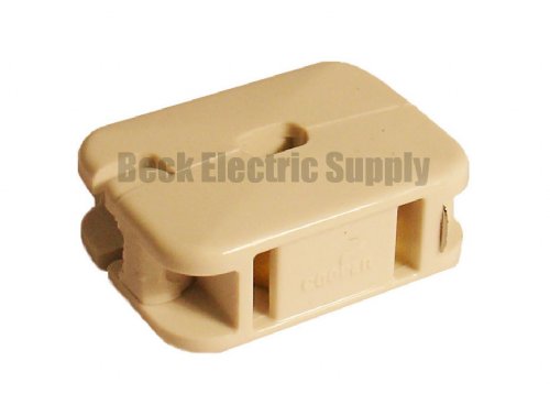 OUTLET, IN-LINE, 10AMP, FEMALE, WHITE, COOPER, 2609W-BU