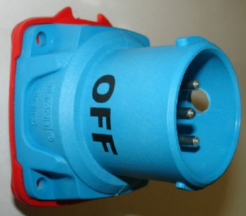 PLUG / INLET 20A 480V 3P/G MELTRIC 63-18043