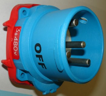 PLUG / INLET 60A 480V 3P/G MELTRIC 63-68043