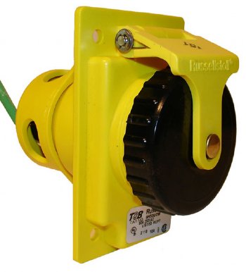 RECEPTACLE 30AMP 600VAC 2P3W RUSSELLSTOLL 9R33U0W