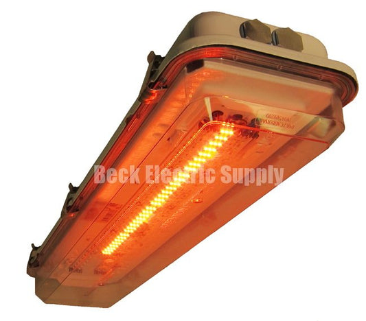 LED MARINE FIXTURE W/ RED LED NIGHT VISION OPTION, 24 INCH, 110V-240VAC, 2X10 WATT SMD ARRAYS, VAPOR TIGHT, GLAMOX / AQUA SIGNAL, 1445201204 (DISCONTINUED)