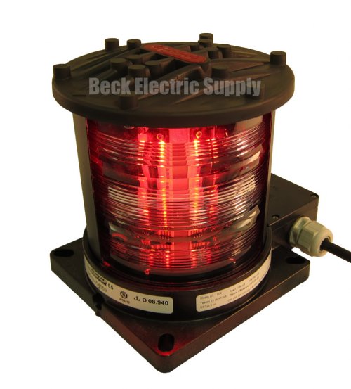 LED NAVIGATION LIGHT, 65 SERIES, 115V-230VAC, BLACK HOUSING, AQUA SIGNAL, (PORT, STARBOARD, STERN, MASTHEAD) - PICK YOUR FIXTURE BELOW (DISCONTINUED)