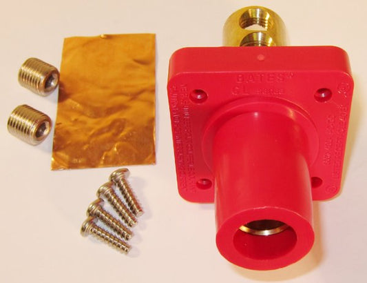 FEMALE PANEL MOUNT RECEPTACLE RED 400A 600V MARINCO CL40FRB-C