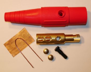 CAM CONNECTOR PLUG MALE 400A  RED MARINCO CLS20M-RED