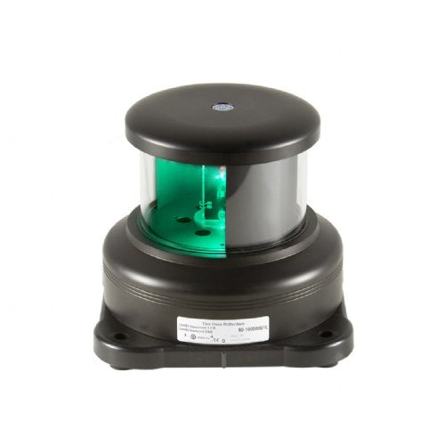 LED NAVIGATION LIGHT, STARBOARD SIDE LIGHT (GREEN), 3W, 24V DC, 3NM VISIBILITY, DHR, DHR80010000