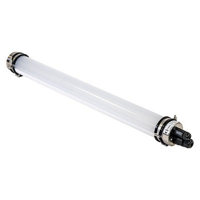 LED TUBE TRI-PROOF LIGHT (LINEAR), 20W, 100V-277V AC + 20V-30V DC EMERGENCY CIRCUIT, 3900K (NATURAL WHITE), 180 DEG, 3000 LUMENS, SS HARDWARE, IP69K, E-LED LIGHTING, LTPT-20W-39-77-HV+E