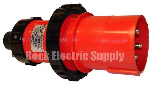 MALE PLUG 60A 480VAC 3P4W ESL 1800-05PAD, E634MP4, E634MP4A