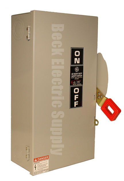 SAFETY SWITCH 100AMP 3-POLE 600V GE TH3363R