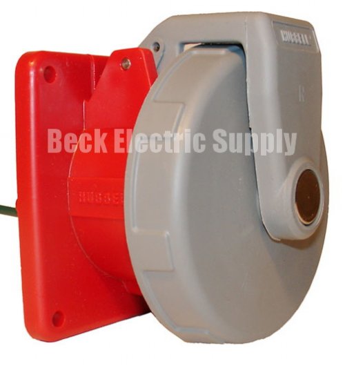 RECEPTACLE 30AMP 480VAC 3PH 3P4W HUBBELL HBL430R7W
