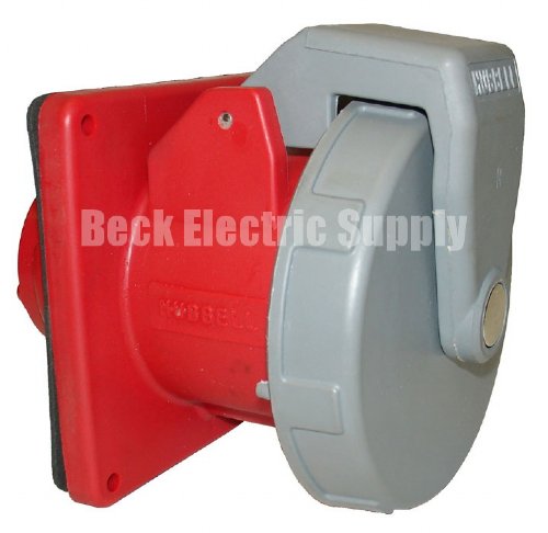 RECEPTACLE 60AMP 480VAC 3PH 3P4W HUBBELL HBL460R7W
