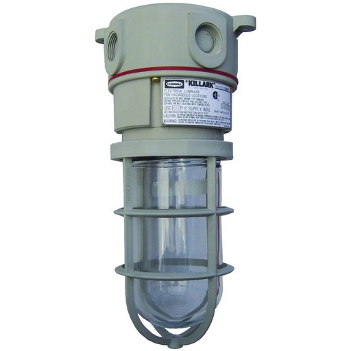 LIGHTING FIXTURE, KILLARK NV2 SERIES, 150W, 120V AC, NON-METALLIC, CEILING MOUNT,  HAZARDOUS DUTY / MARINE RATED, UL1598A, IP66, NV2IG15XHG