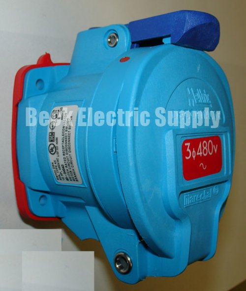 RECEPTACLE 30A 480V 3P/G MELTRIC 63-34043