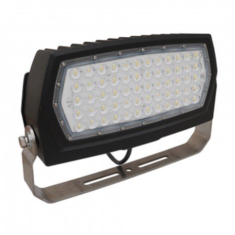 LED FLOODLIGHT, MIDLINE 2 SERIES, 90 WATT, 120-347V AC, 5000K, MEDIUM OPTIC, FIELD ADJUSTABLE OUTPUT, PHOENIX LIGHTING (MLF2-HI-MF-120-347-50K)