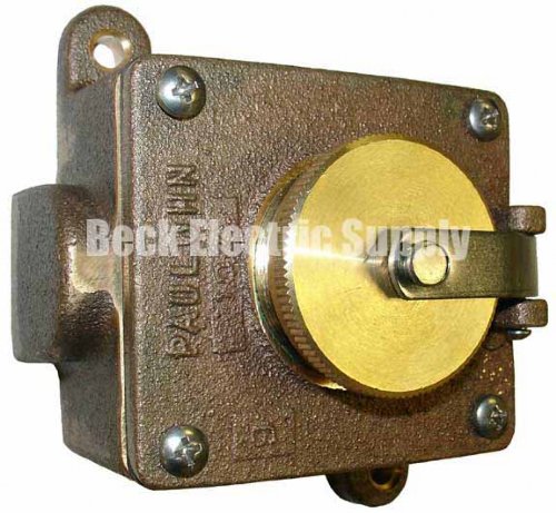 MARINE RECEPTACLE 1-GANG 20A 2P3W BRONZE PAULUHN / EATON / CROUSE-HINDS 2583B-125