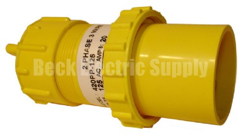 MARINE PLUG 20A 125V 2P3W PLASTIC PAULUHN / EATON / CROUSE-HINDS 420PP-125
