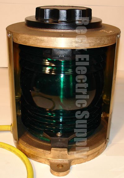 SIDE LIGHT, GREEN, 112.5 DEGREE, 120V, 3NM, PERKO 1172GE0PLB 1172-GEO-PLB