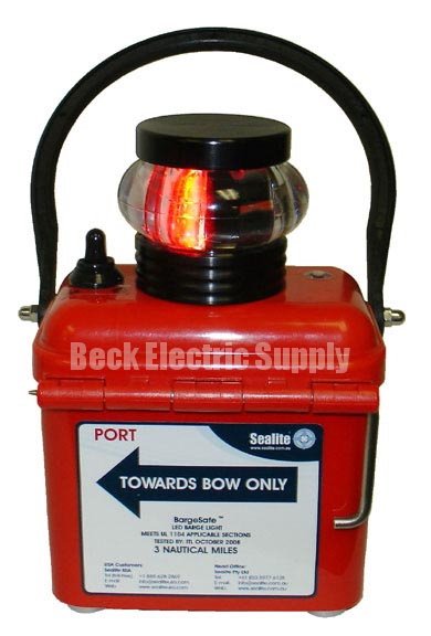 BARGE LIGHT LED RED PORT 3NM SEALITE BLR-3, SL-BLR-3, SL-BL-3-B0-R-01