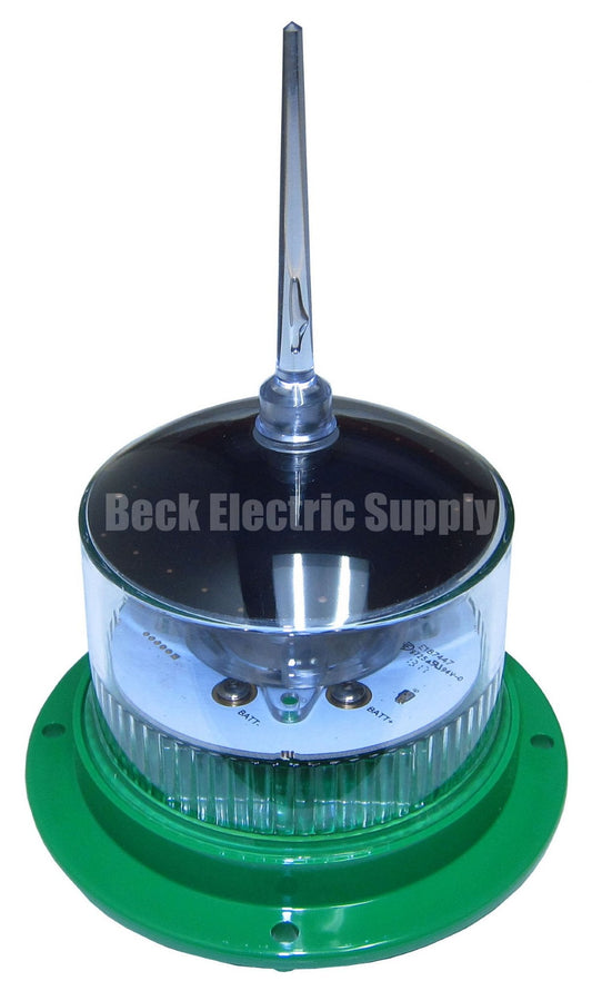 SOLAR LED MARINE LIGHT / HAZARD MARKER LIGHT GREEN 1-2NM SEALITE, SL15 GREEN, SL-15-G, SL-15-07D-B1-G-00