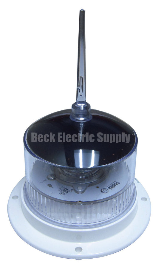 SOLAR LED MARINE LIGHT / HAZARD MARKER LIGHT WHITE 1-2NM SEALITE, SL15 WHITE, SL-15-W, SL-15-07D-B1-W-00