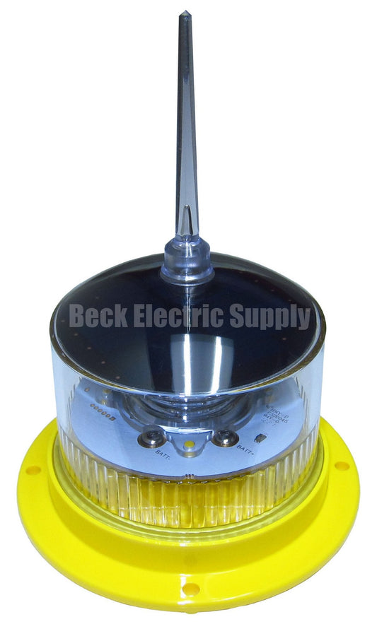 SOLAR LED MARINE LIGHT / HAZARD MARKER LIGHT YELLOW 1-2NM SEALITE, SL15 YELLOW, SL-15-Y, SL-15-07D-B1-Y-00