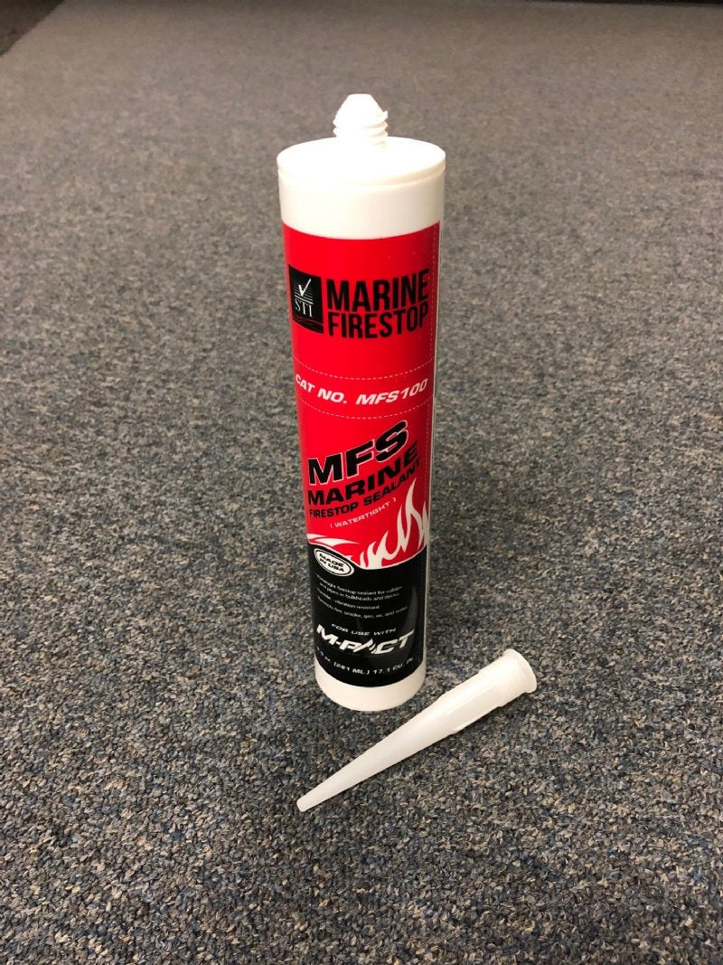 MARINE WATERTIGHT FIRESTOP SEALANT, 9.5OZ CAULKING TUBE, RED