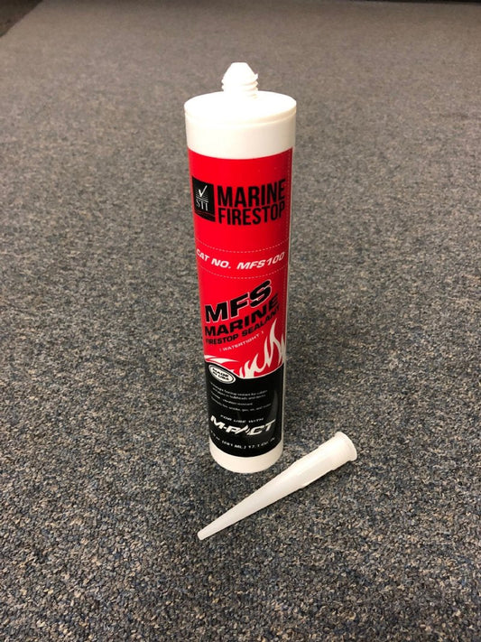 MARINE WATERTIGHT FIRESTOP SEALANT, 9.5OZ CAULKING TUBE, RED