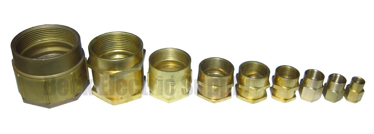 TERMINAL TUBE, STUFFING, BRASS, FEMALE 1-1/2", F112, INX1532-F10